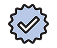 Graphical icon of a check mark. 