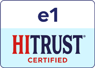 e1 HITRUST Certified logo. 